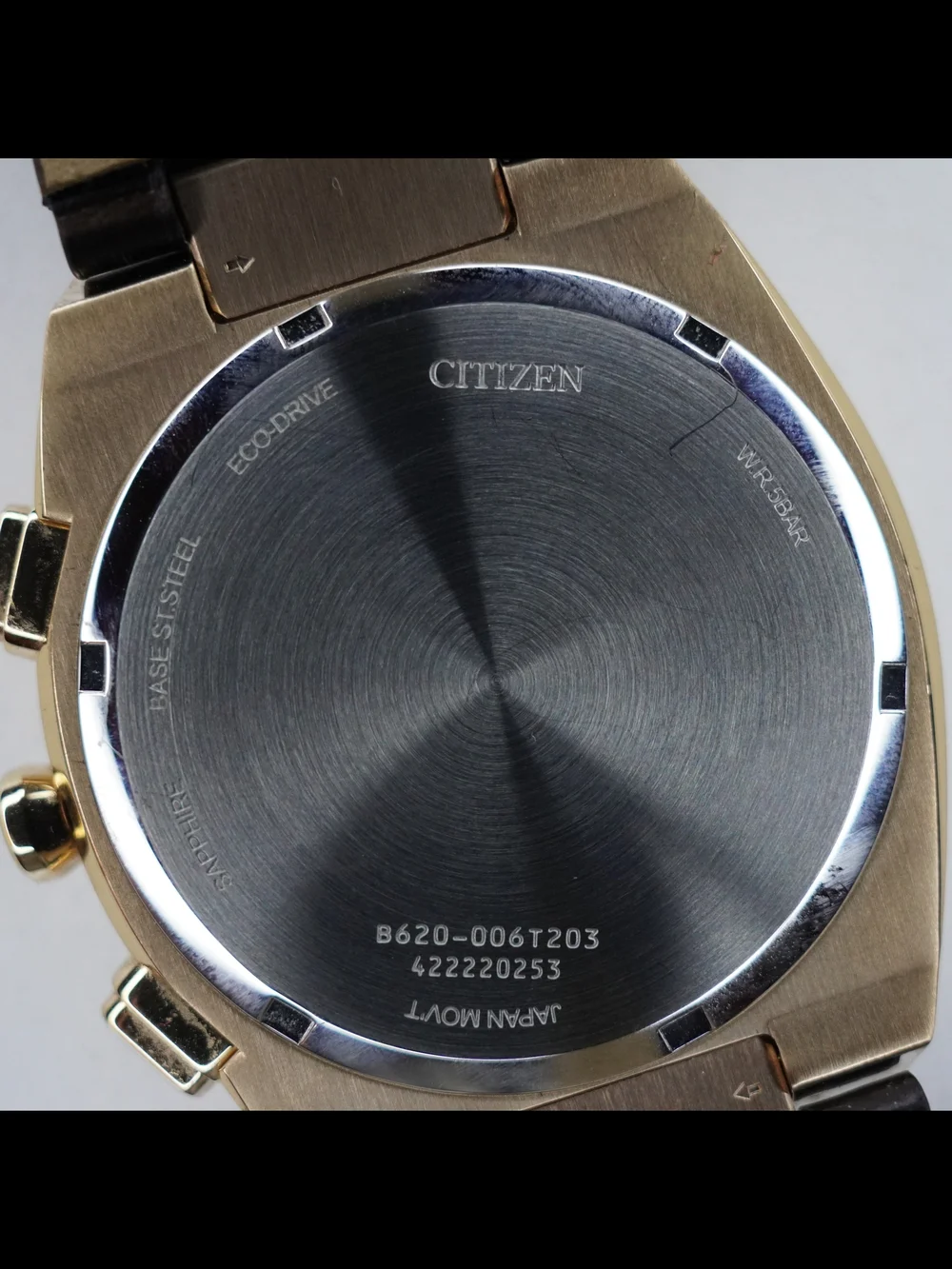Citizen Eco-Drive Axiom SC CA4583-01E Rose Gold Chronograph Sapphire Watch